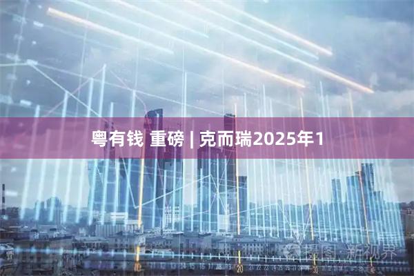 粤有钱 重磅 | 克而瑞2025年1