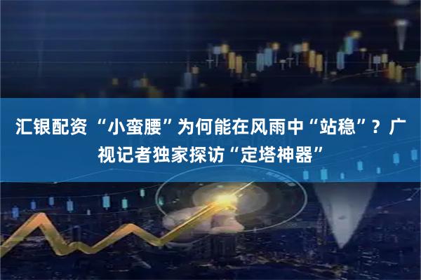 汇银配资 “小蛮腰”为何能在风雨中“站稳”？广视记者独家探访“定塔神器”