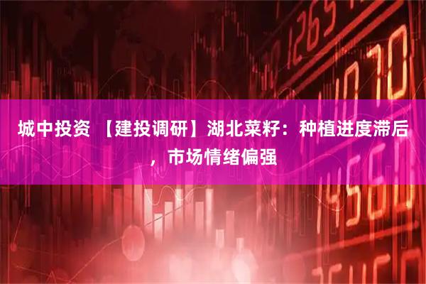 城中投资 【建投调研】湖北菜籽：种植进度滞后，市场情绪偏强